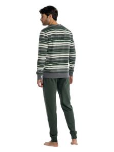 Pijama masculino de algodón afelpado Punto Blanco homewear