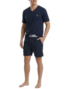 Detalle de tejido ligero y transpirable en pijama corto de hombre Impetus Underwear ideal para verano