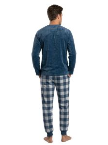 Acabados del pijama juvenil de invierno Dark Elephant de tejido térmico