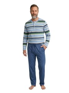 Pijama Kiff kiff afelpado en punto de algodón con tapeta