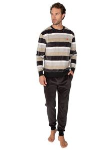 Pijama Massana en Terciopelo o Velour en gris oscuro