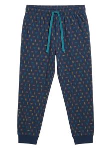 Pantalón Muydemi azul con clips estampados
