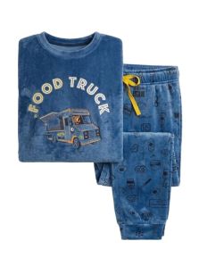 Pijama Muydemi Food Truck de terciopelo, un regalo para Navidad o cumpleaños.