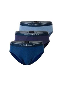 Pack 3 Slip Punto Blanco Basix Hombre 
