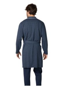 Estampado de pequeños triángulos en bata Massana hombre