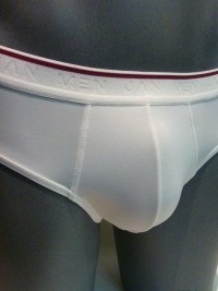 Slip Jan Men de microfibra en blanco