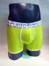 Boxer Punto Blanco mod. Prisma en verde fluor