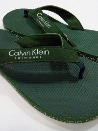Chanclas de Playa Calvin Klein, Verde Oliva