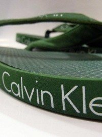 Chanclas de Playa Calvin Klein, Verde Oliva