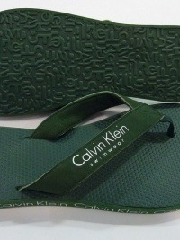 Chanclas de Playa Calvin Klein, Verde Oliva