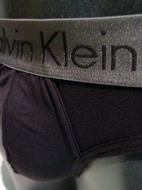 Slip Calvin Klein Zinc en Negro