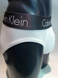 Slip Calvin Klein Zinc en Blanco