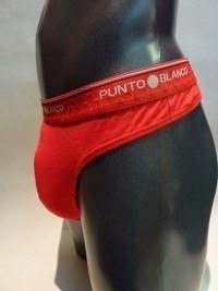 Tanga Punto Blanco en Rojo