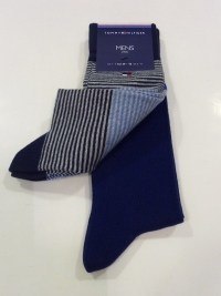 2 Pack Calcetines Tommy, azul