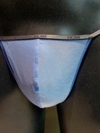 Tanga/String de HOM, Azul