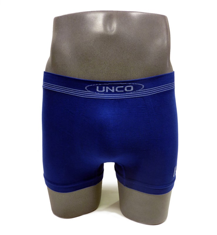 Relación cicatriz El diseño Boxer sin costuras UNCO en algodón azul - Varela Intimo
